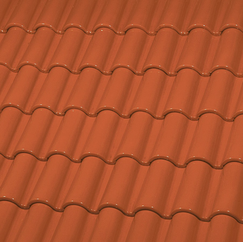 Керамическая черепица маленькая двухволновая ГЛАЗУРЬ С ДВУХ СТОРОН HONEY