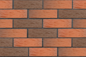 Кирпич клинкерный ЛСР Ноттингем красный флэшинг береста 250*85*65 мм