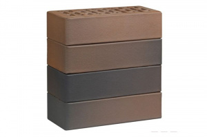 Кирпич облицовочный пустотелый ЛСР светло-коричневый флэш гладкий, 250*120*65 мм