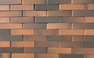 Кирпич облицовочный пустотелый ЛСР светло-коричневый флэш гладкий, 250*120*65 мм