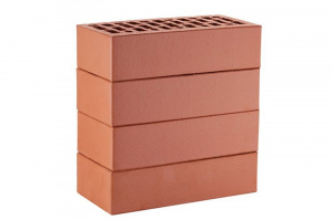 Кирпич облицовочный ЛСР красный гладкий М175 250*120*65 мм
