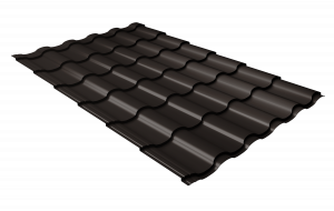 Профиль волновой  Kredo  0,45 PE RR 32 темно-коричневый