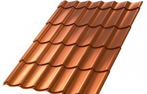 Металлочерепица МП Ламонтерра (AGNETA-03-Copper\Copper-0.5)