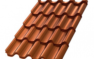 Металлочерепица МП Монтерроса-M (AGNETA-03-Copper\Copper-0.5)