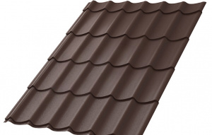 Металлочерепица МП Ламонтерра-XL (MattMP-20-8017-0.5)