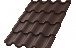 Металлочерепица МП Монтерроса-XL (MattMP-20-8017-0.5)