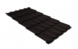 Металлочерепица Grand Line Kvinta plus PurPro RAL 9005 черный