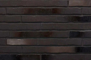 Клинкерная плитка Stroeher Riegel 50 453 silber-schwarz шероховатая, 490*40*14 мм