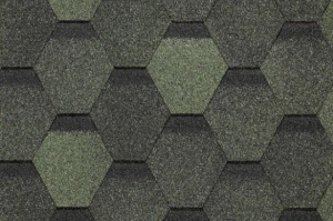 Гибкая черепица Docke PIE Шестигранник Зеленый