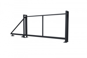 Ворота откатные Жалюзи Texas 1,8х3,5 без заполнения (ламель 125 мм)