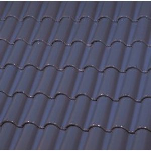 Керамическая черепица Монах и Монашка ГЛАЗУРЬ ЕТ40 ДВУХСТОРОННЯЯ BLUE