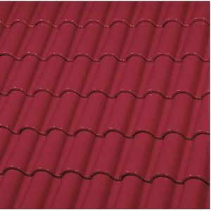 Керамическая черепица Монах и Монашка ГЛАЗУРЬ ЕТ40*1 CARMINE