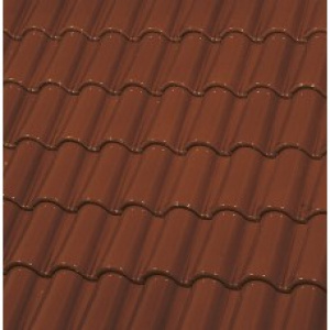 Керамическая черепица Монах и Монашка ГЛАЗУРЬ ЕТ40 ДВУХСТОРОННЯЯ COGNAC