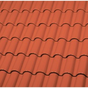 Керамическая черепица Монах и Монашка ГЛАЗУРЬ ЕТ40*1 TRANSPARENT RED