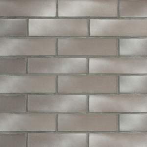 Плитка облицовочная Plato Grey AC, серая гладкая,белый оттенок (240х71х14),Terramatic